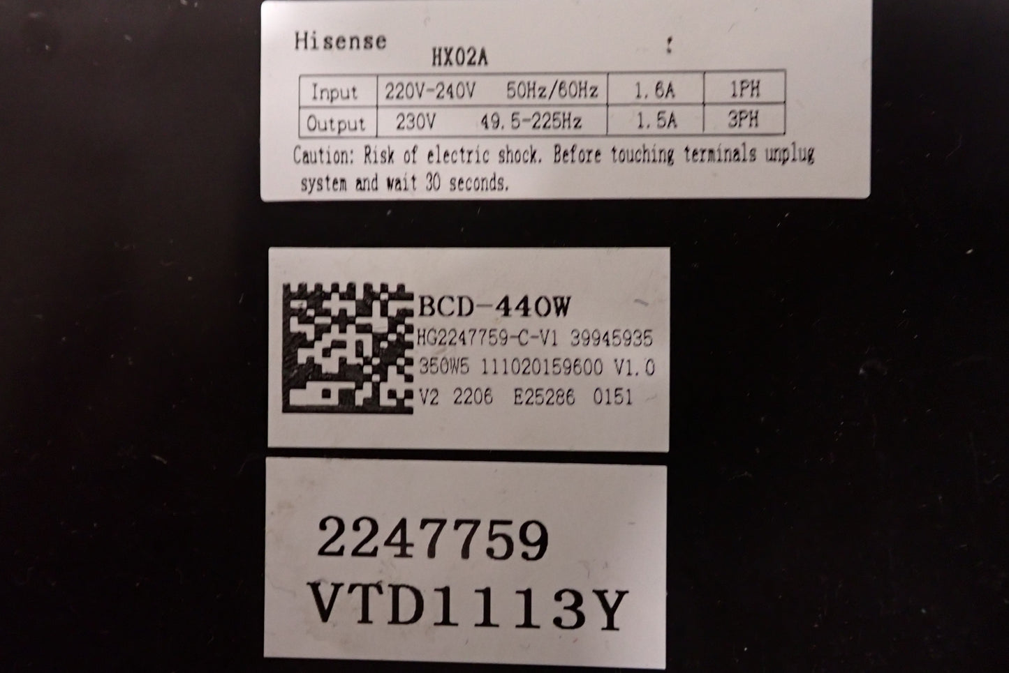 Hisense fridge board repairs